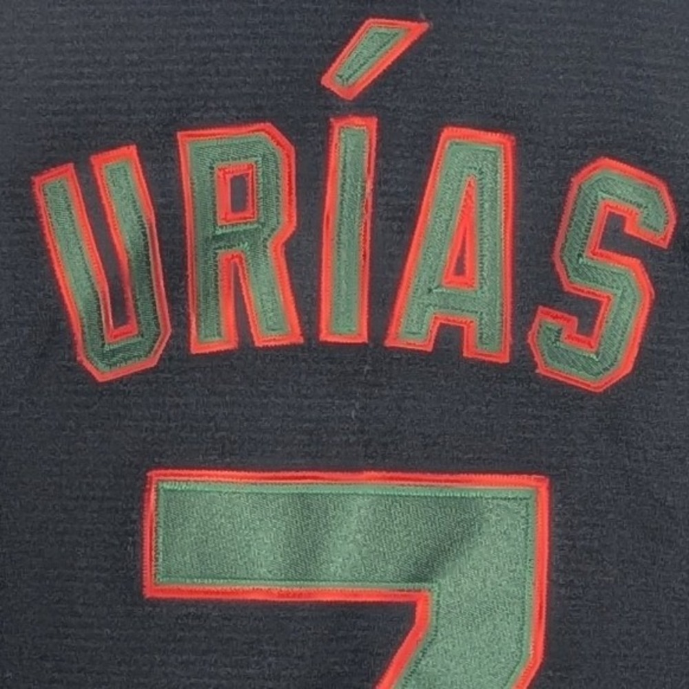 Nike MLB LA Dodgers Urias #7 Mexico Edition World Series Jersey Black XL - Picture 9 of 9